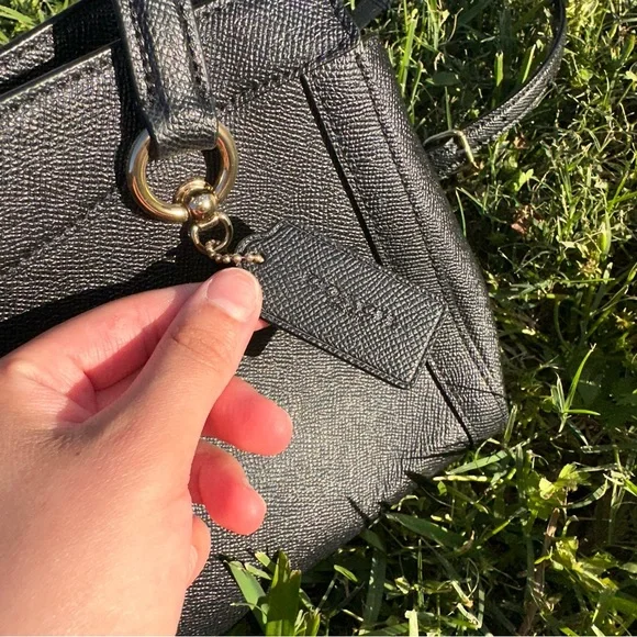 Coach Black Kailey Carryall Satchel Crossbody Bag - Picture 9 of 16